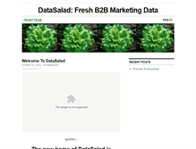 Tablet Screenshot of datasalad.com